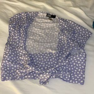 Purple tie top